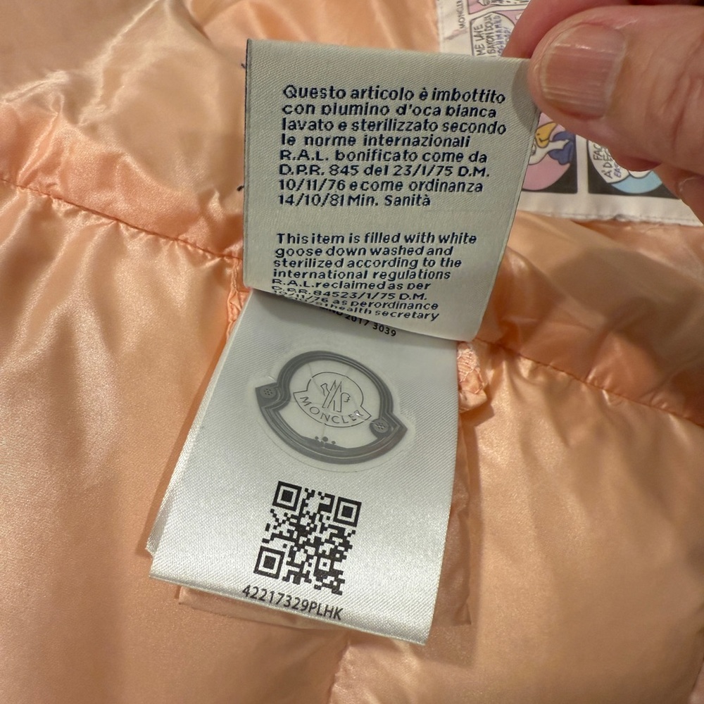 Moncler Pink Liriope Puffer Down Jacket - Picture 9 of 16